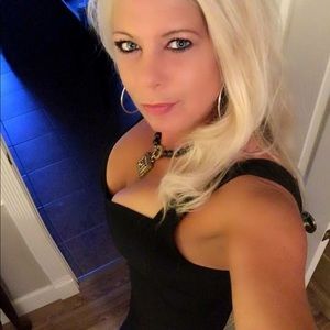 Little black dress scalloped neck